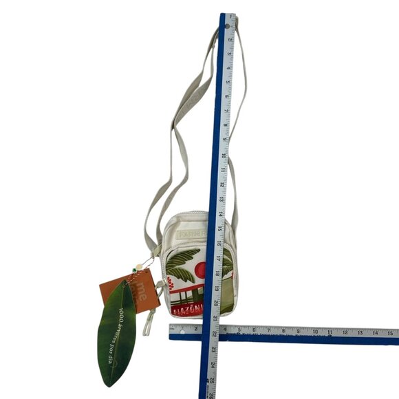Farm Rio Crossbody Bag Bolsa Da Gema Revoada Tropical Purse Off White Mini NEW - Picture 7 of 12